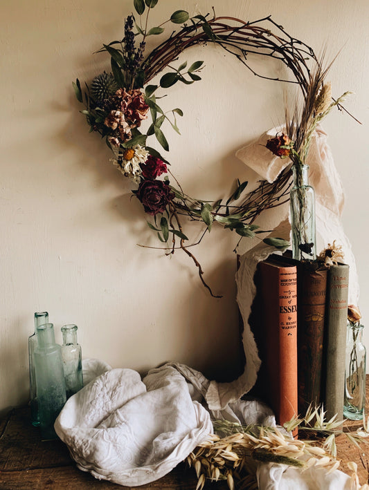 Two Antique Green / Blue Apothecary Bottles