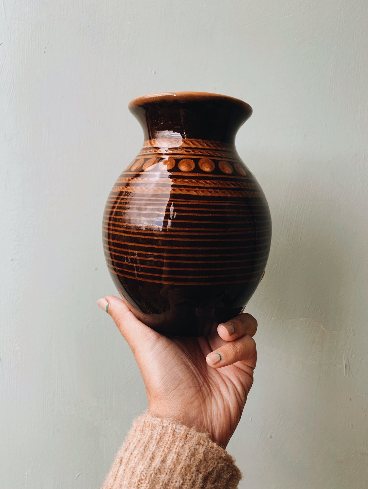Vintage Brown Decoration Vase