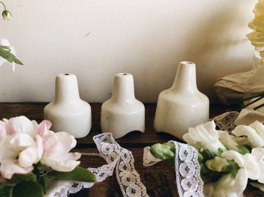 Antique Ceramic Pie Funnels - Stone & Sage 