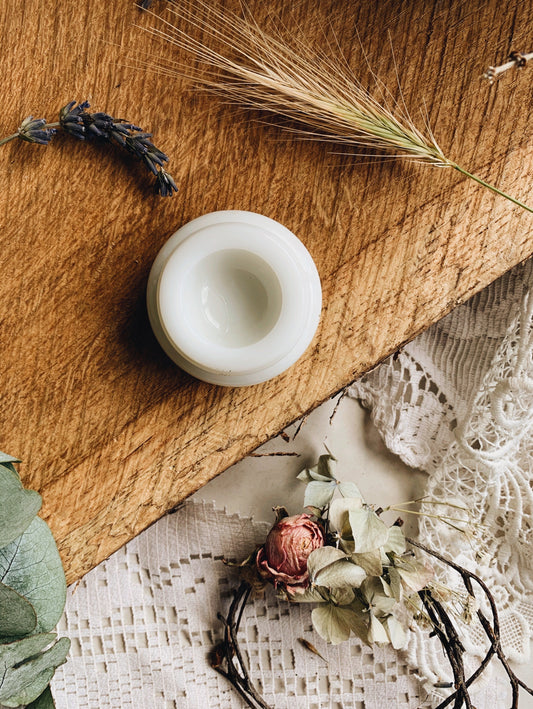 Antique Milk Glass Lid