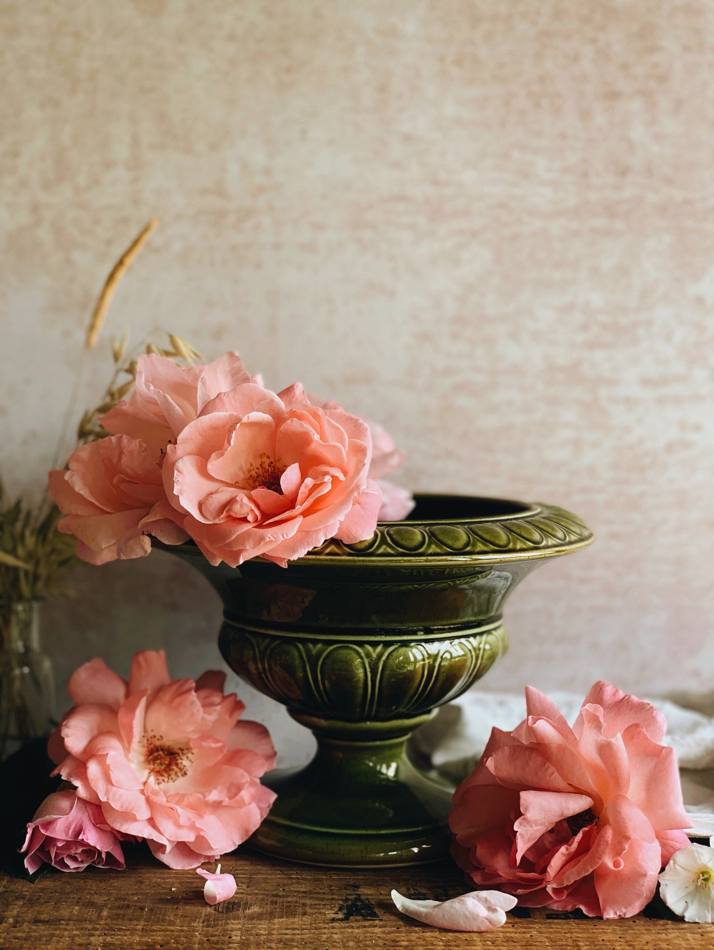 Vintage Green Holkham Urn