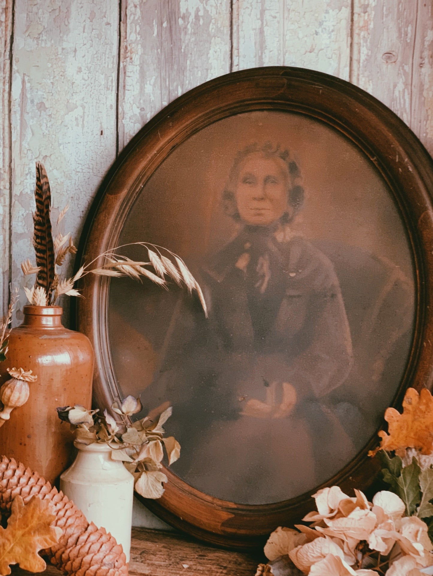 Vintage Photograph of Lady Print Framed (UK SHIPPING ONLY)