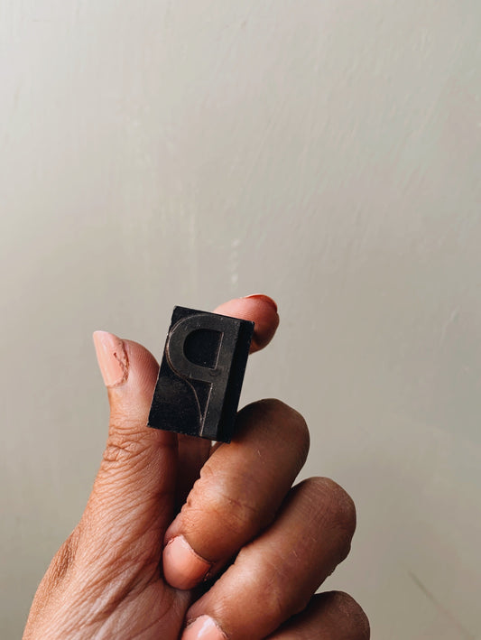 Two Vintage Letter Press Blocks (typefaces)
