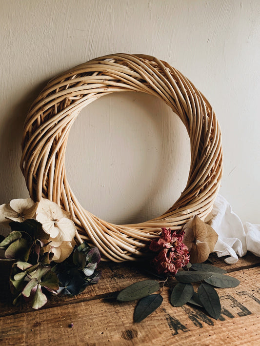 Rustic Wicker / Rattan Wreaths ~ two sizes available