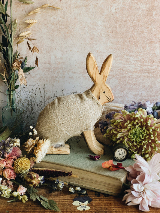 Rustic Wooden Rabbit