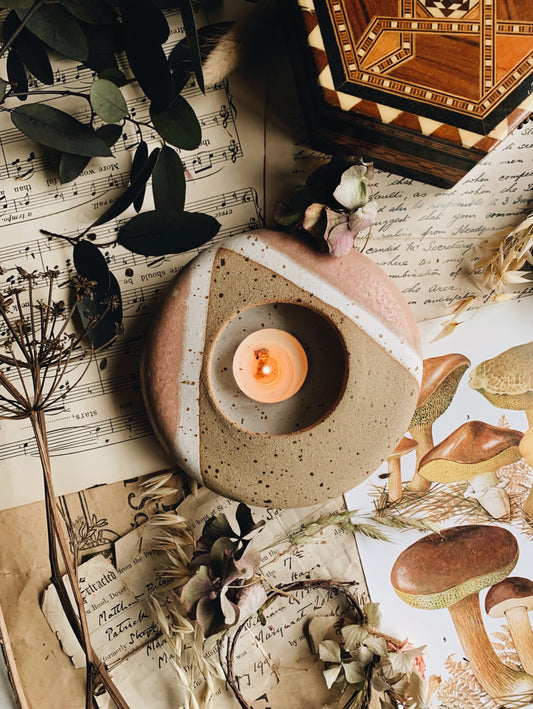 Rustic Hand~thrown Ceramic Holder
