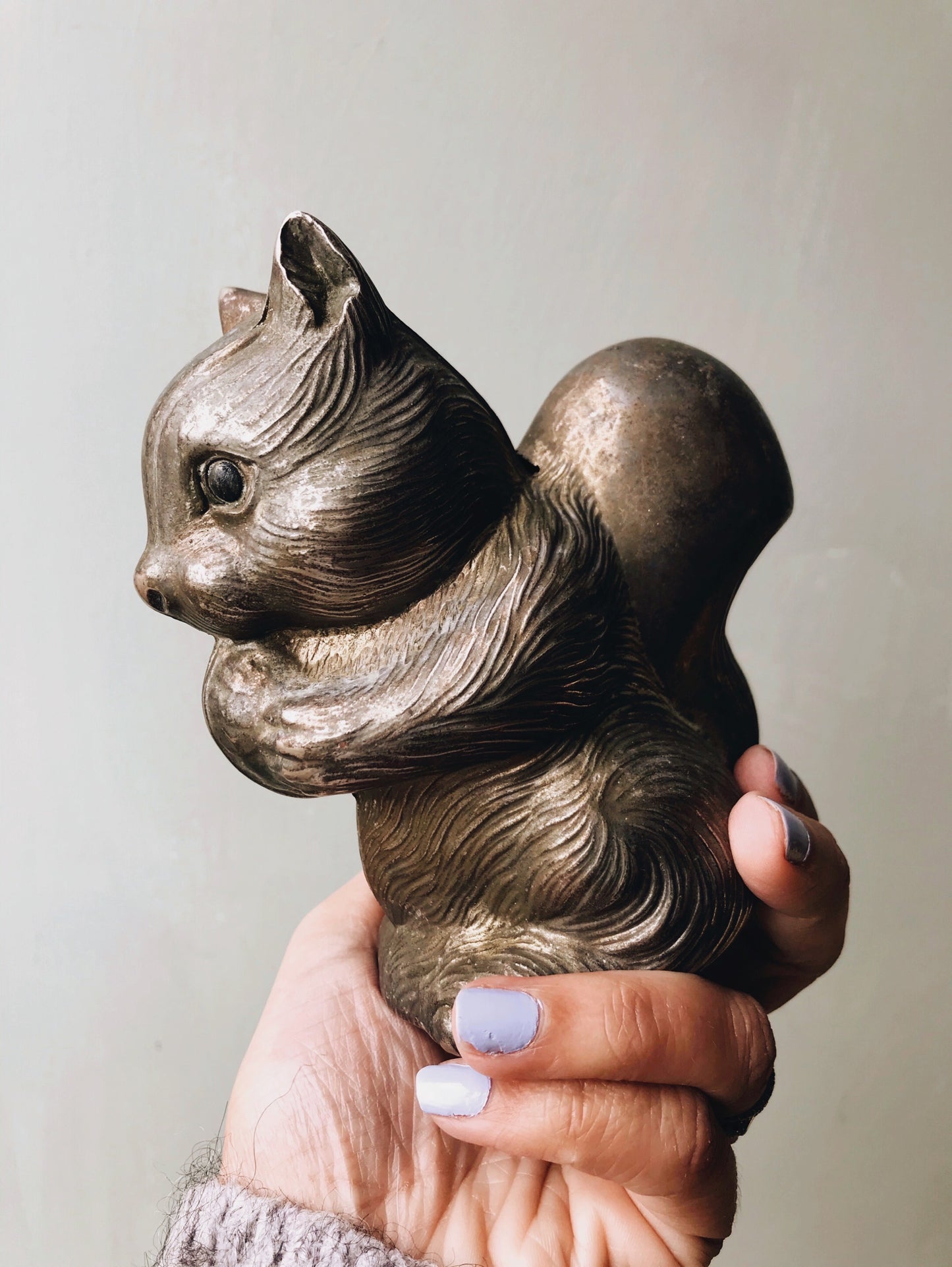 Antique Squirrel Money Pot - Stone & Sage 