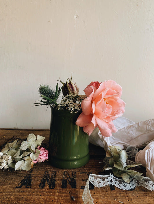 Vintage Dark Green Jug