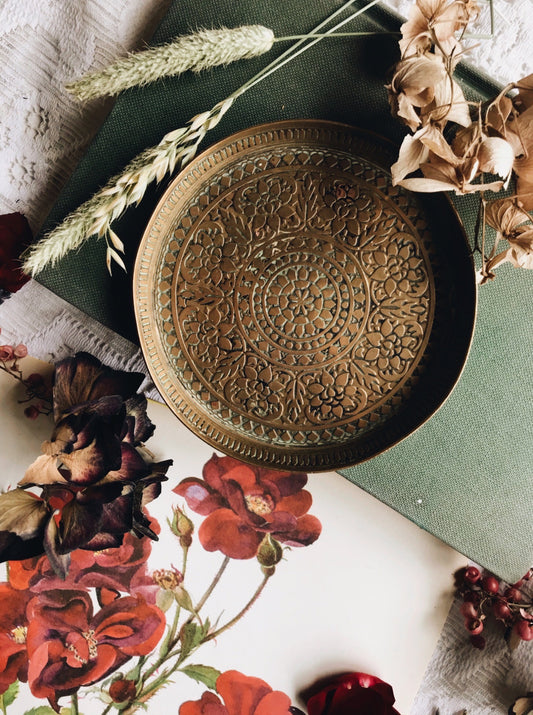 Vintage Brass Decorative Dish