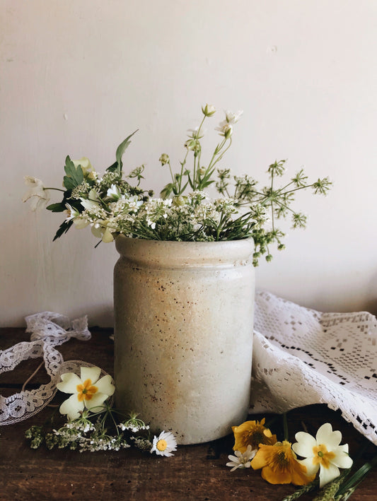 Vintage early 1900’s Pot - Stone & Sage 
