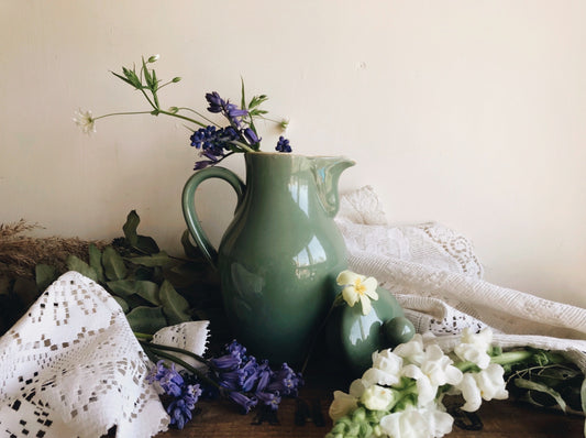 Vintage Green Denby Coffee Pot - Stone & Sage 