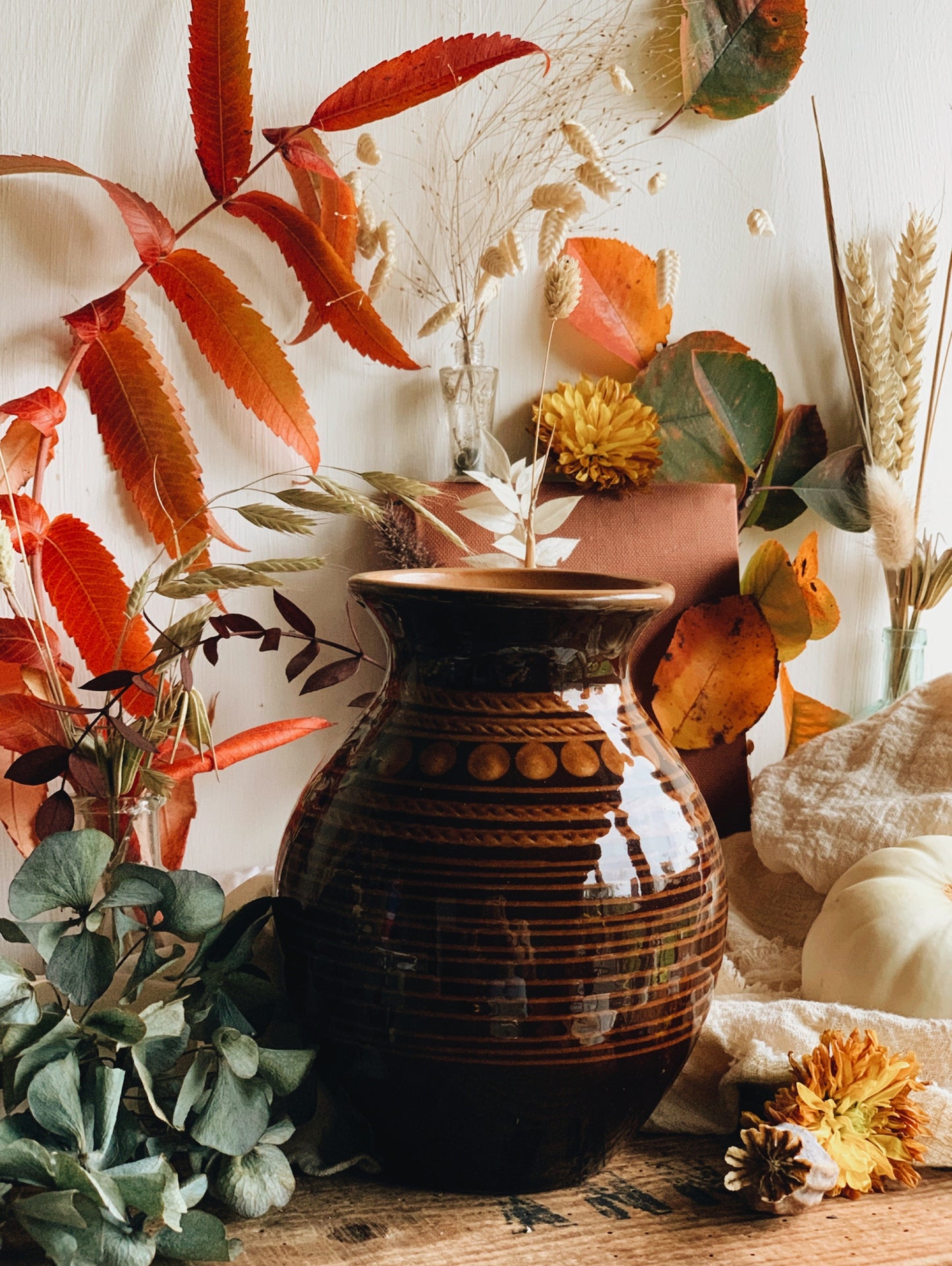 Vintage Brown Decoration Vase