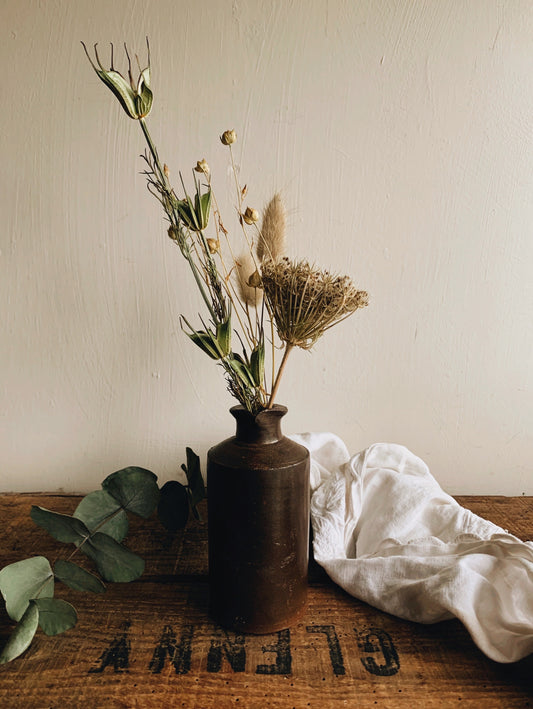 Antique Late 1800’s Brown Pot / Bottle