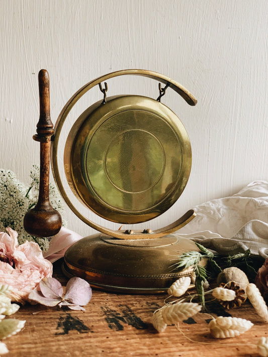 Vintage Brass Gong