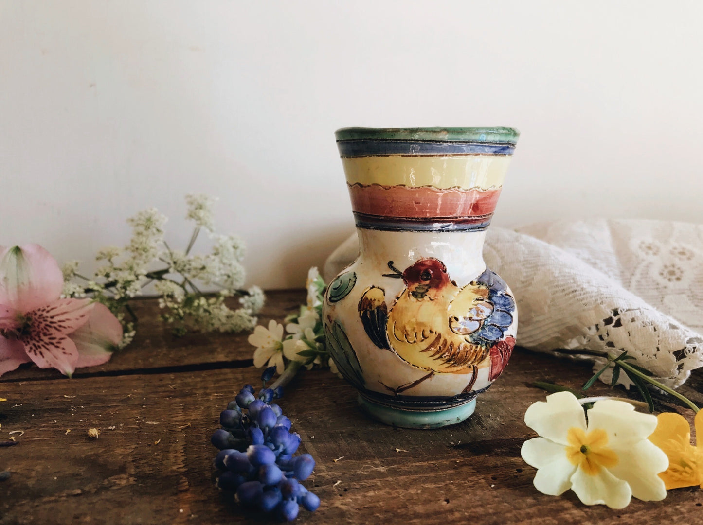 Italian Hand~thrown Decorative Vase - Stone & Sage 