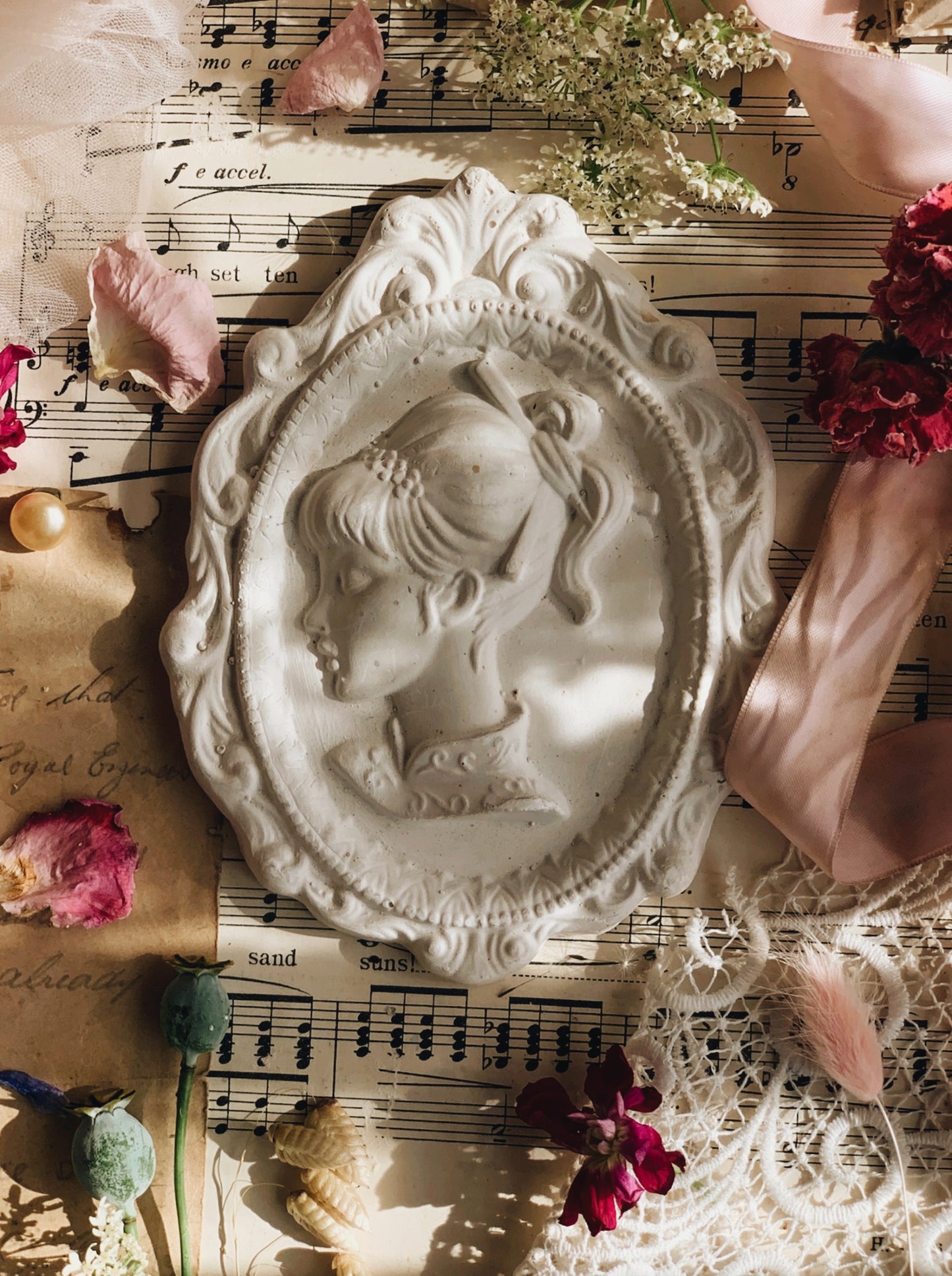 Decorative Frame with Girl Relief