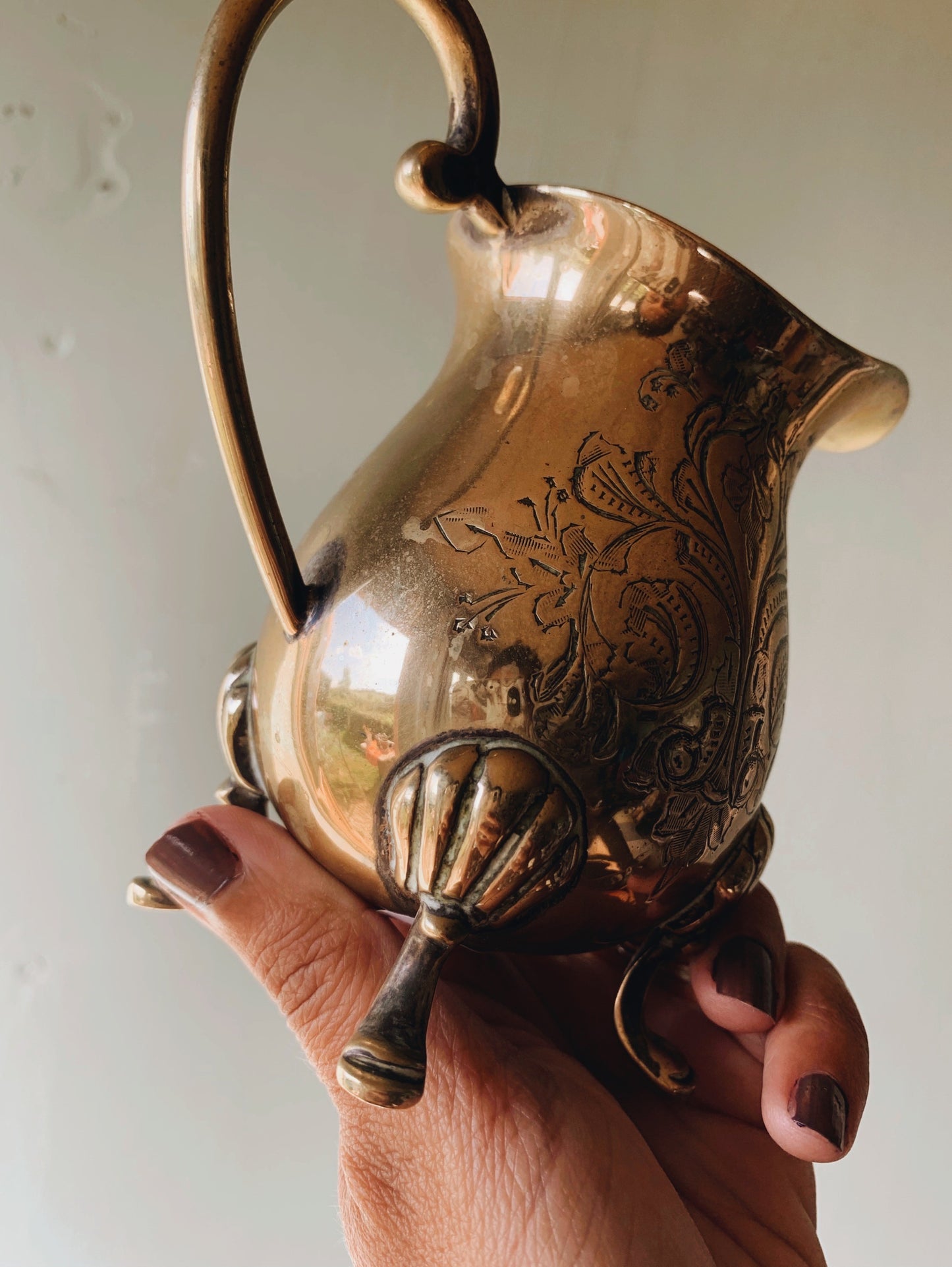 Antique Brass Decorative Jug