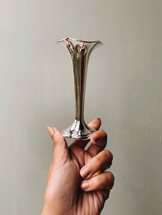Vintage Silver Plated  (posy vase)
