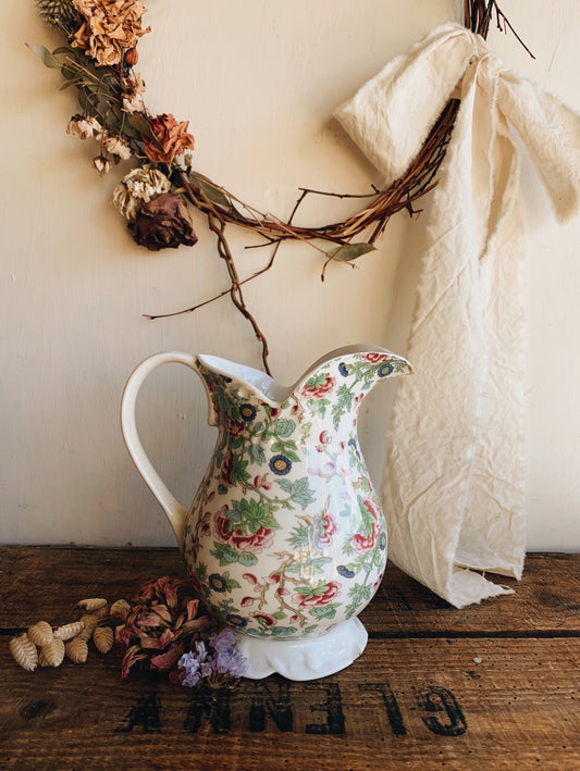 Vintage St George Floral Jug