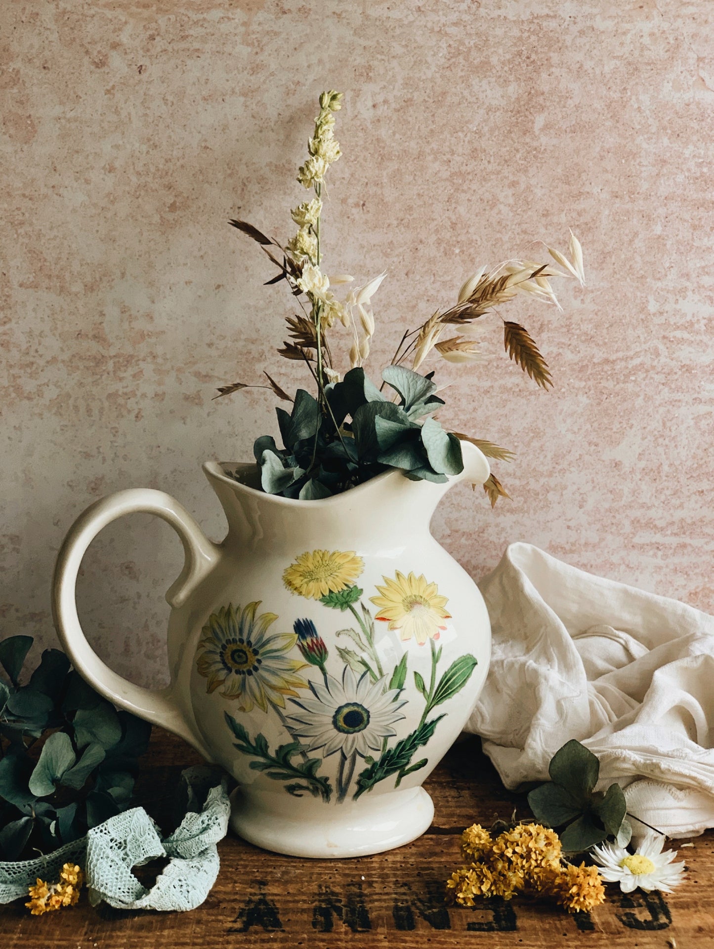 Vintage Floral Jug