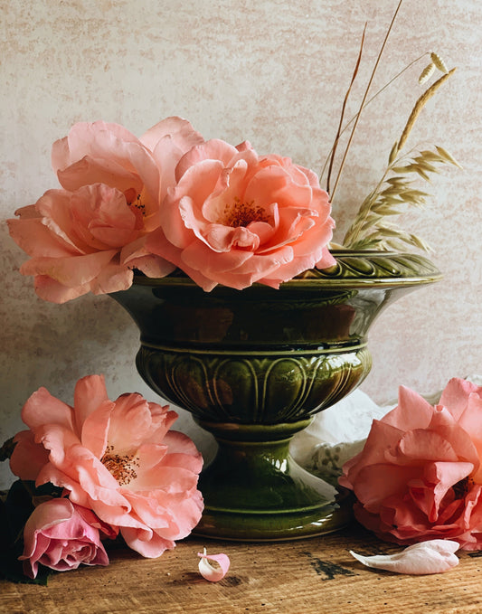 Vintage Green Holkham Urn