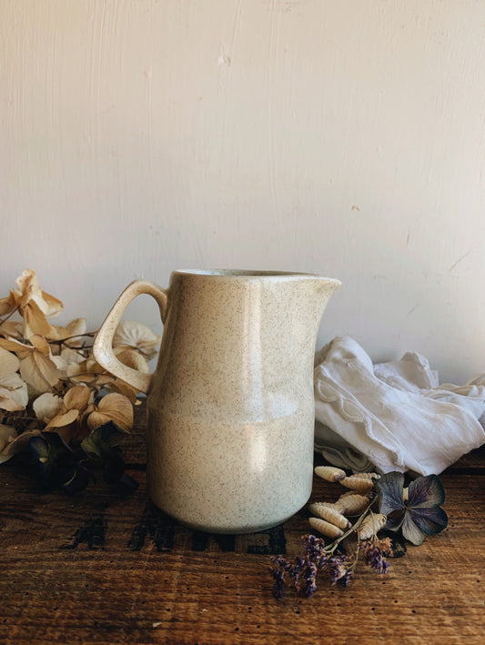 Vintage Cream Speckle Jug