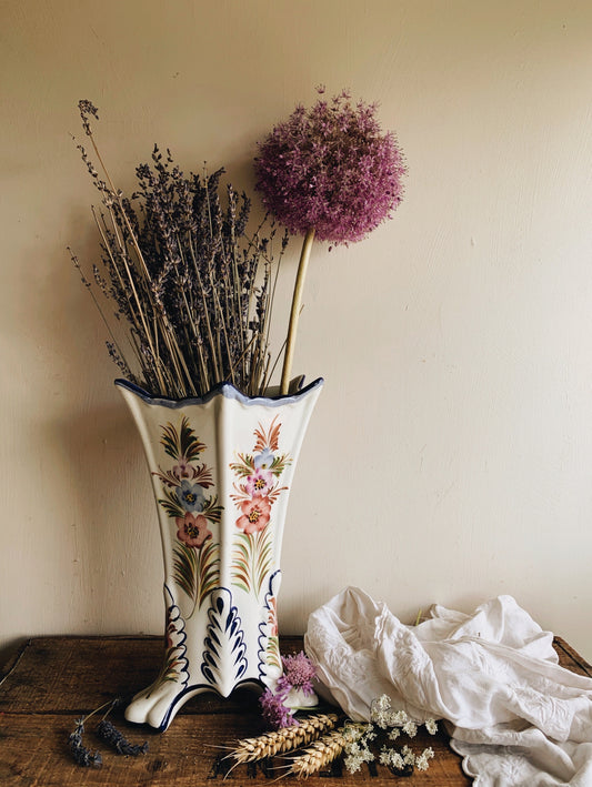 Large Floral Decorative Vase
