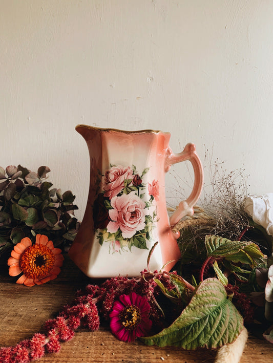 Vintage Rose Staffordshire Jug