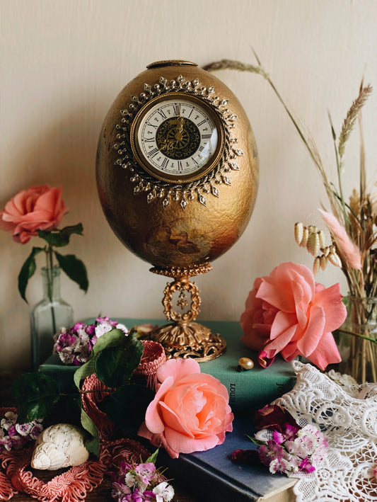 Vintage Fabergé egg Clock