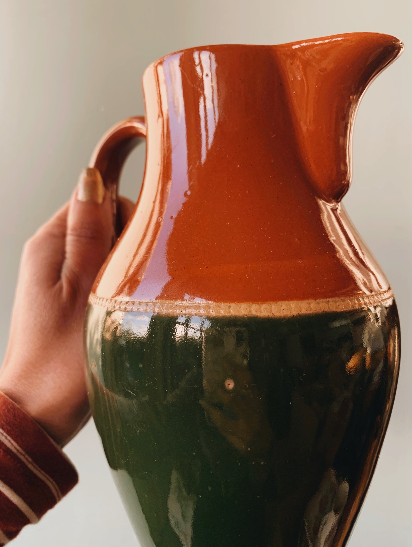 1940’s Green & Brown Bourne Denby Jug