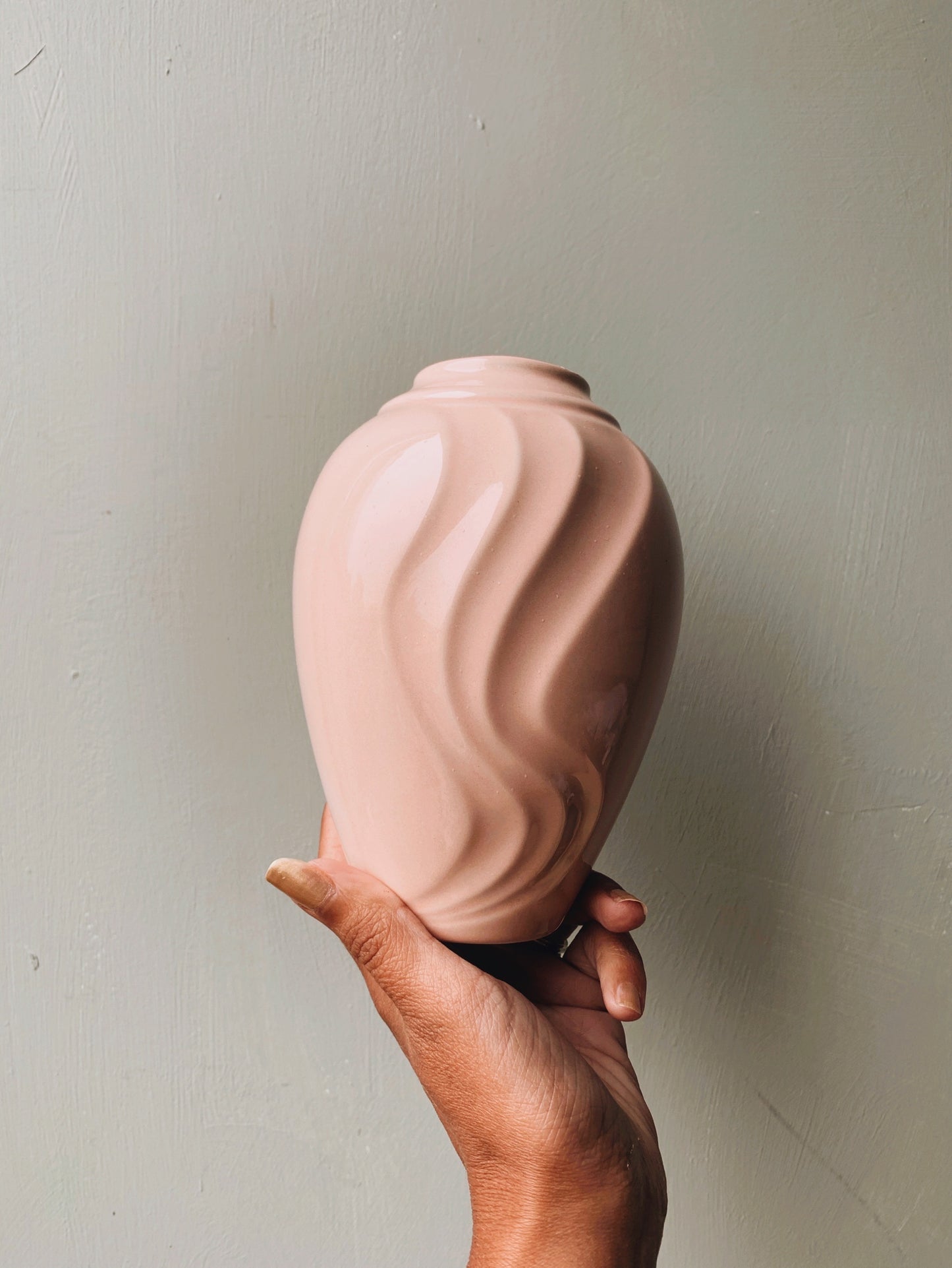 Vintage Peach Vase