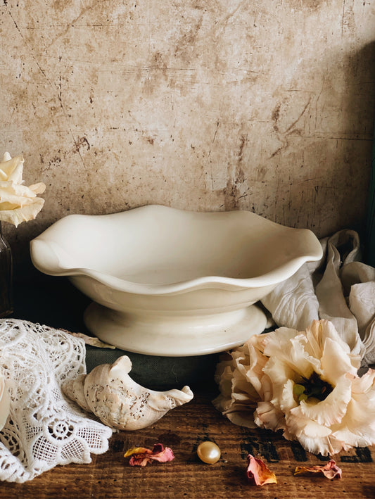 Vintage French Cream Dish