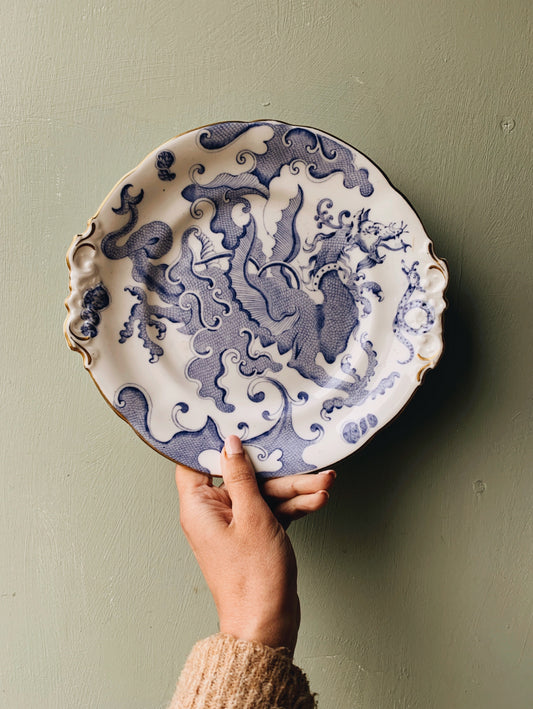 Antique Royal Worcester Dragon Plate