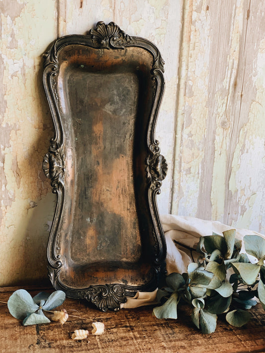 Antique Early 1900’s Decorative Patina Tray