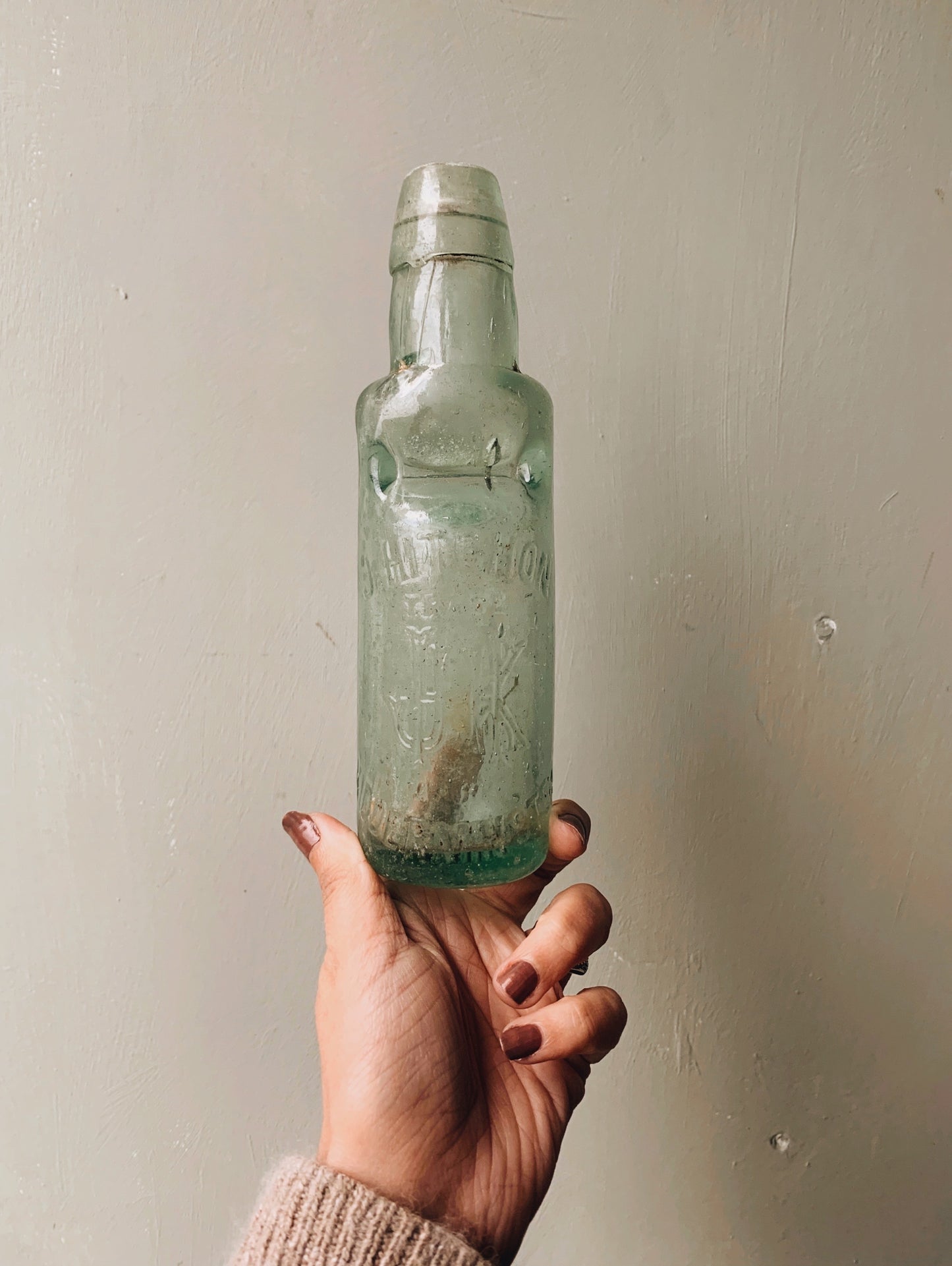 1880 J. Hutchinson Antique Green Bottle