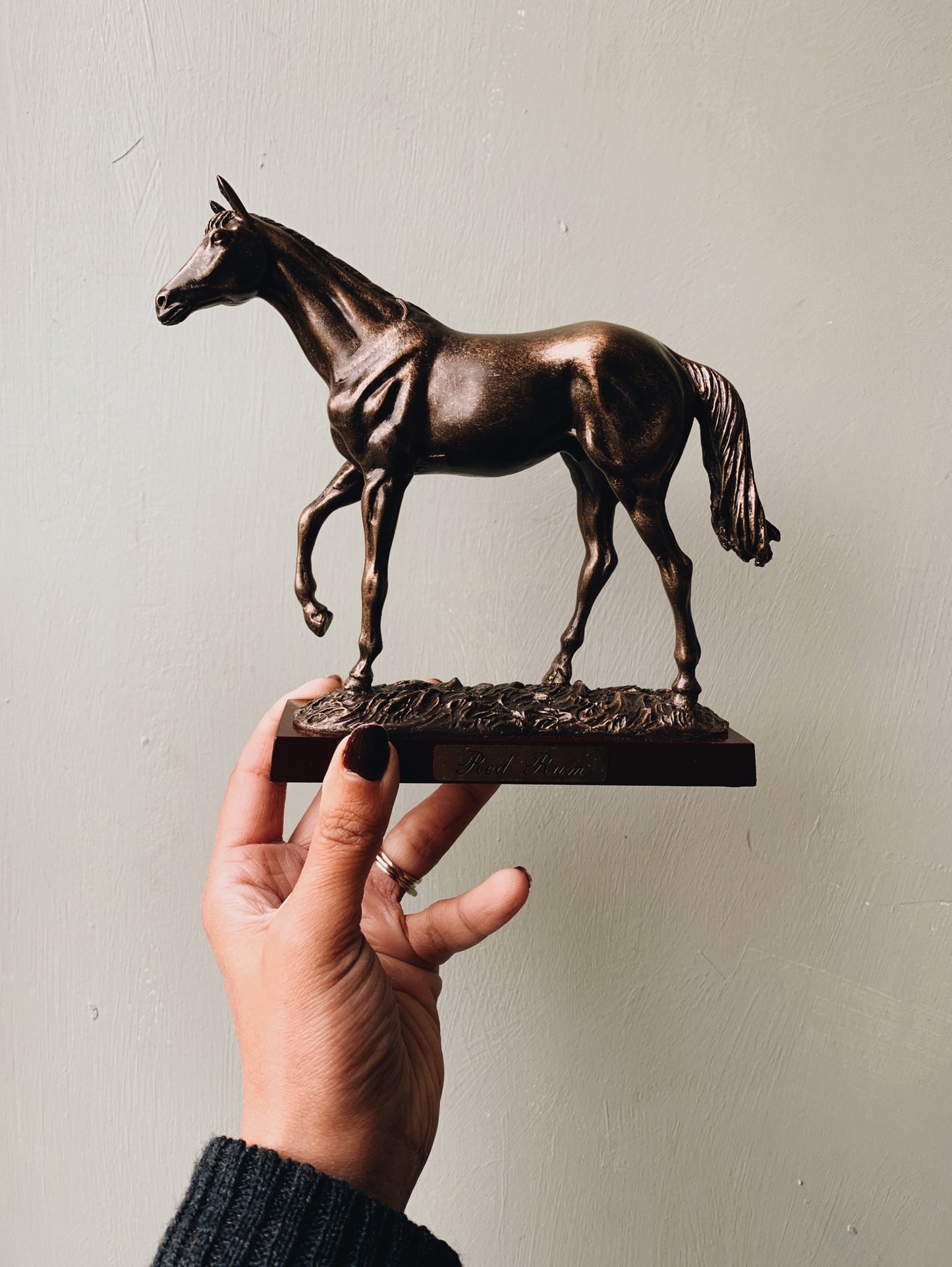 Vintage Red Rum (horse) Ornament