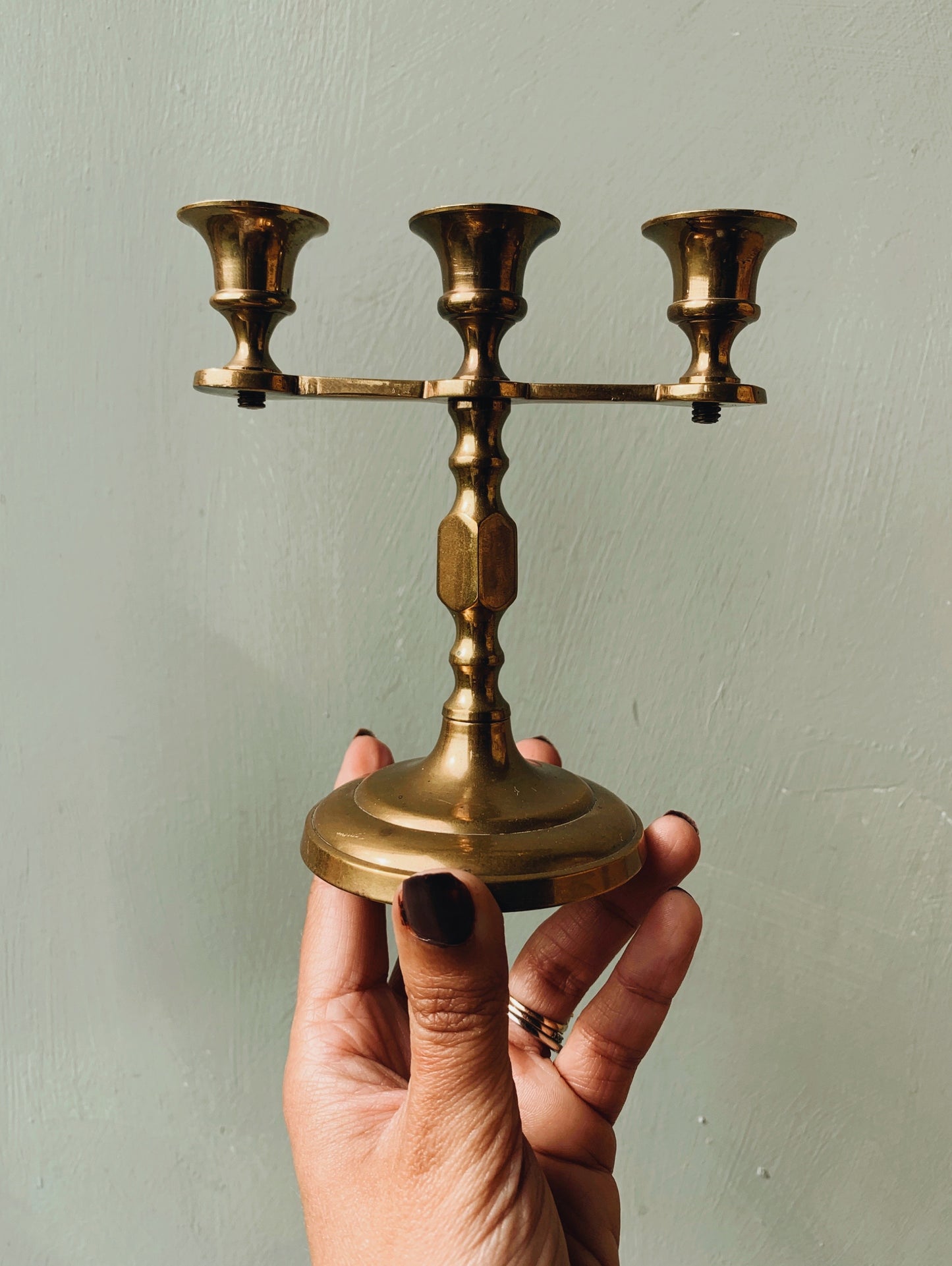 Vintage Brass Candle Holder