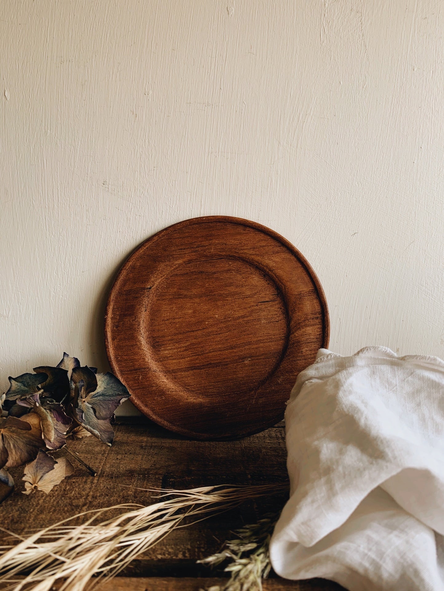 Rustic Wooden Plate