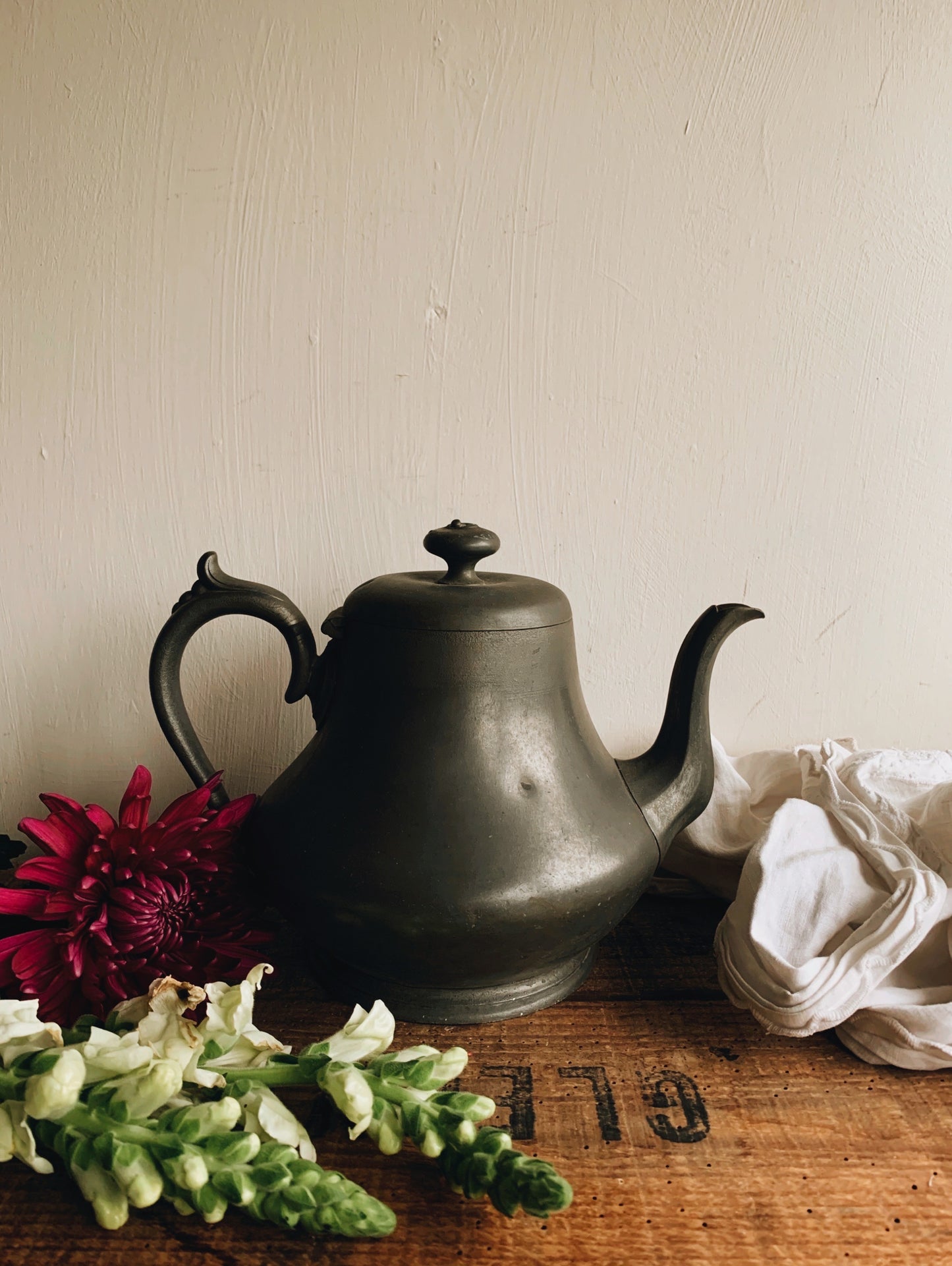 Vintage Pewter Teapot
