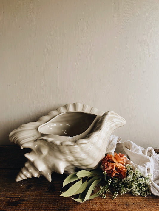 Antique Large Shell Planter (UK SHIPPING HEAVY)