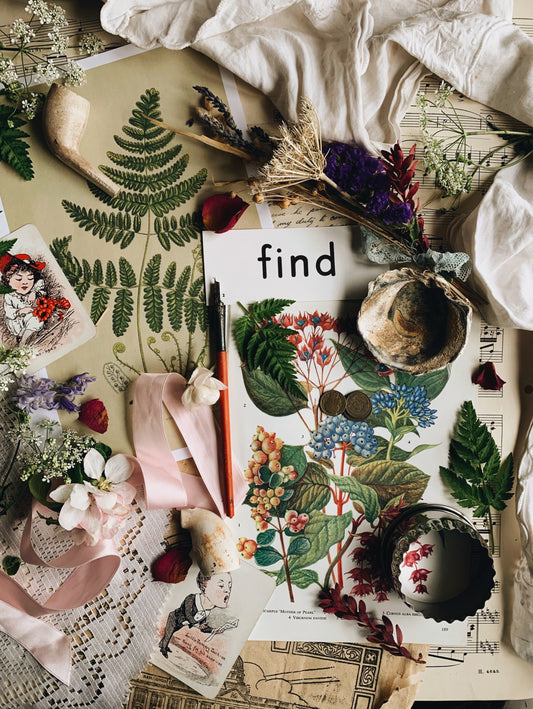 S&S signature vintage Ephemera & styling prop collections ~ Find