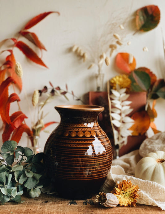 Vintage Brown Decoration Vase
