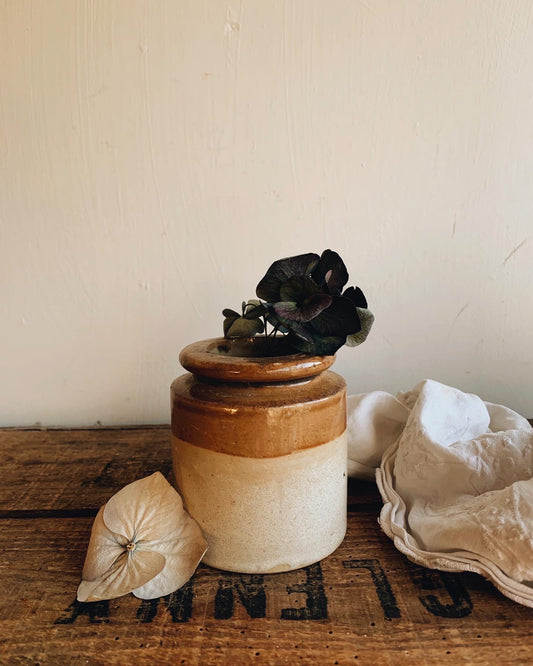 Antique Crock ~ Fulham (two glaze late 1800’s)