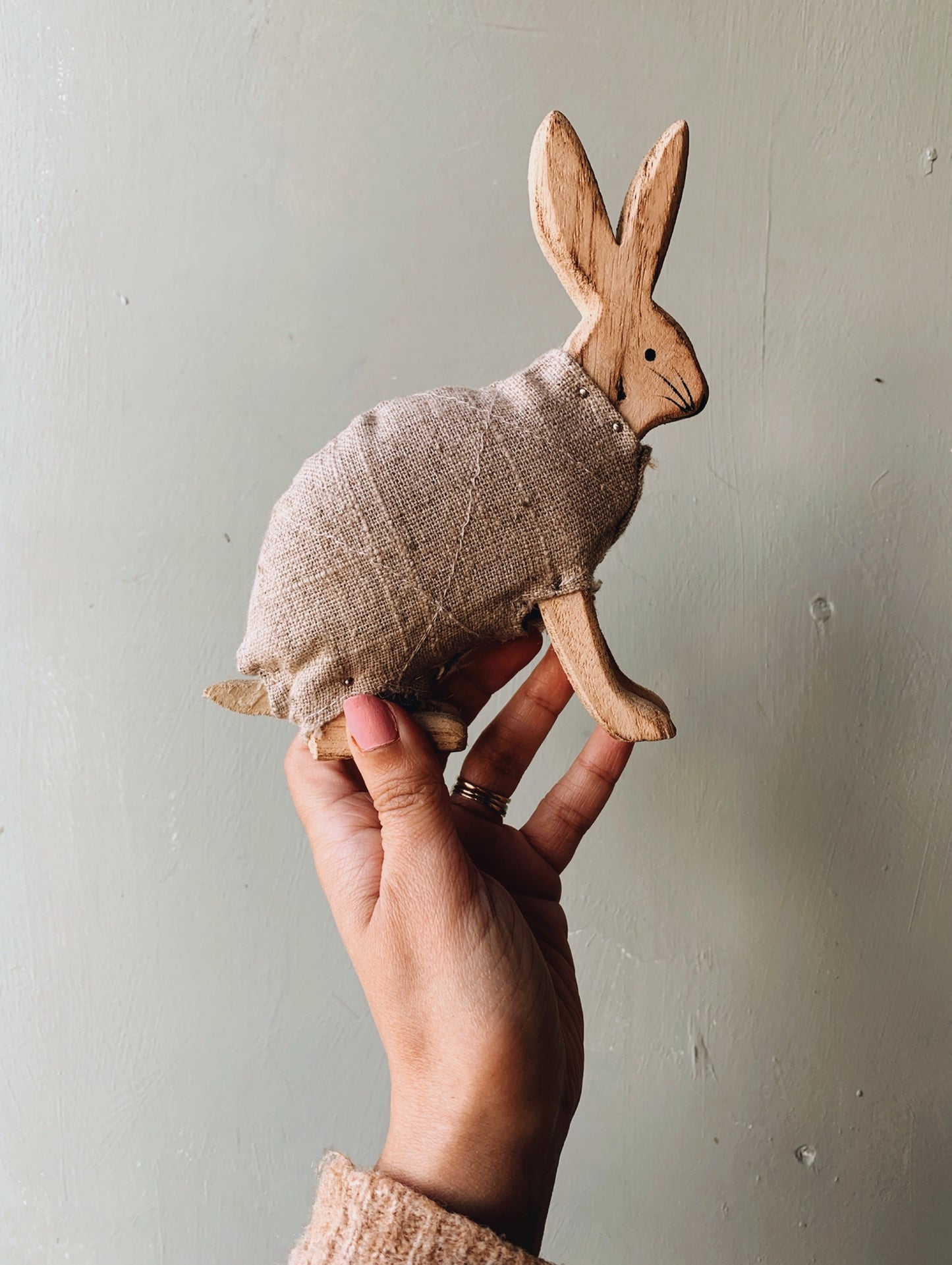 Rustic Wooden Rabbit