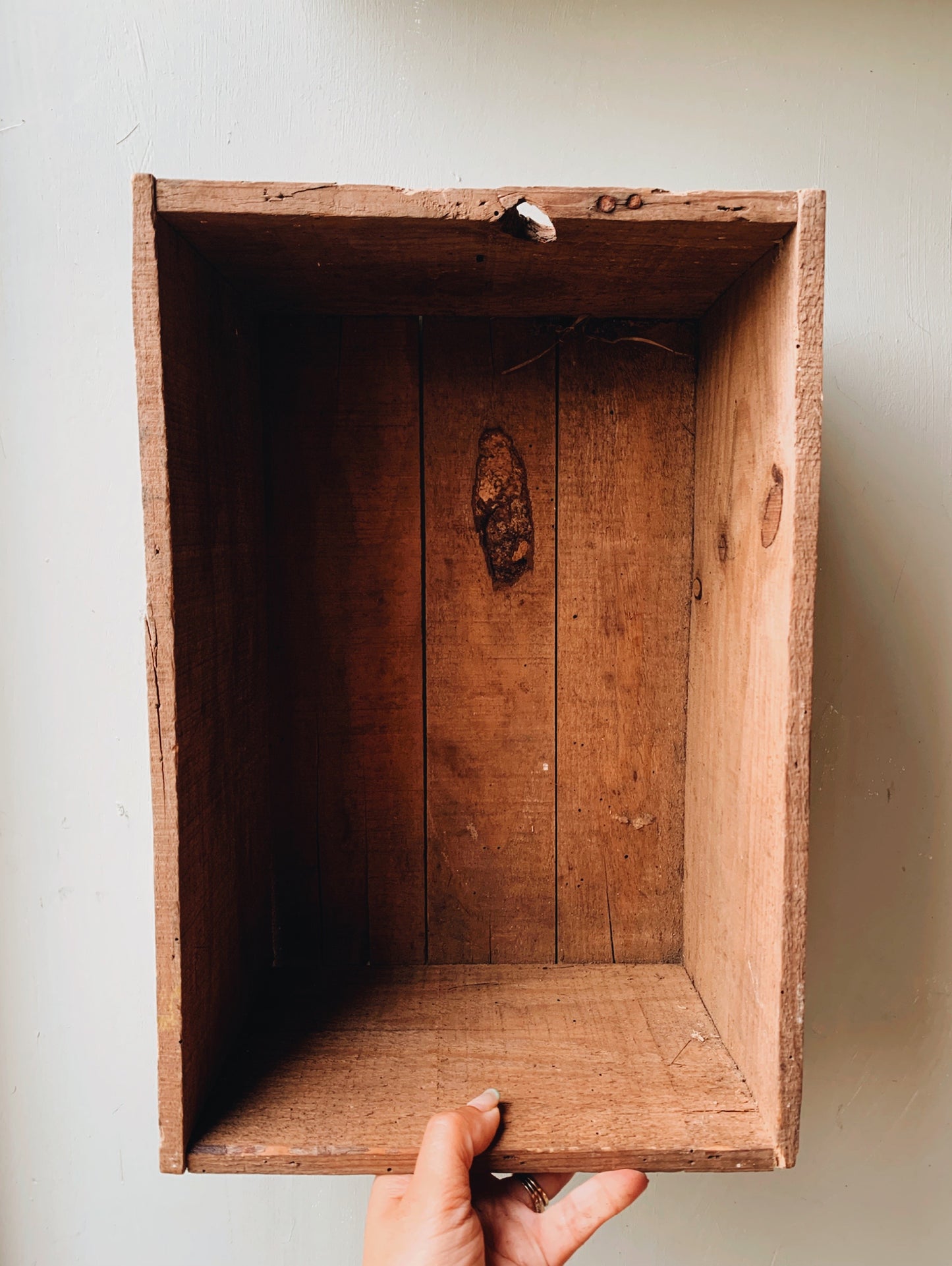 Vintage Wooden Box or Shelf