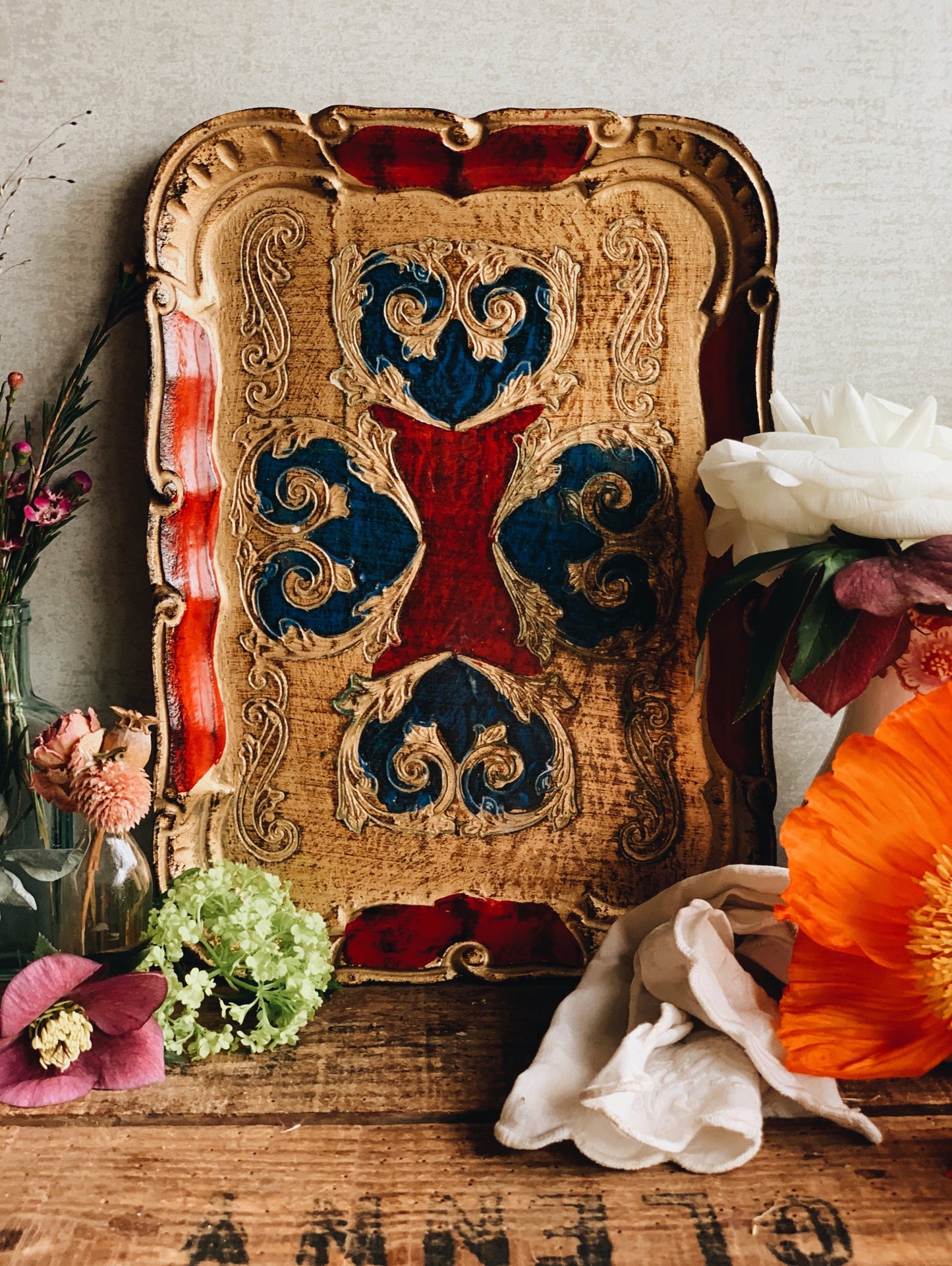Vintage Florentine Tray