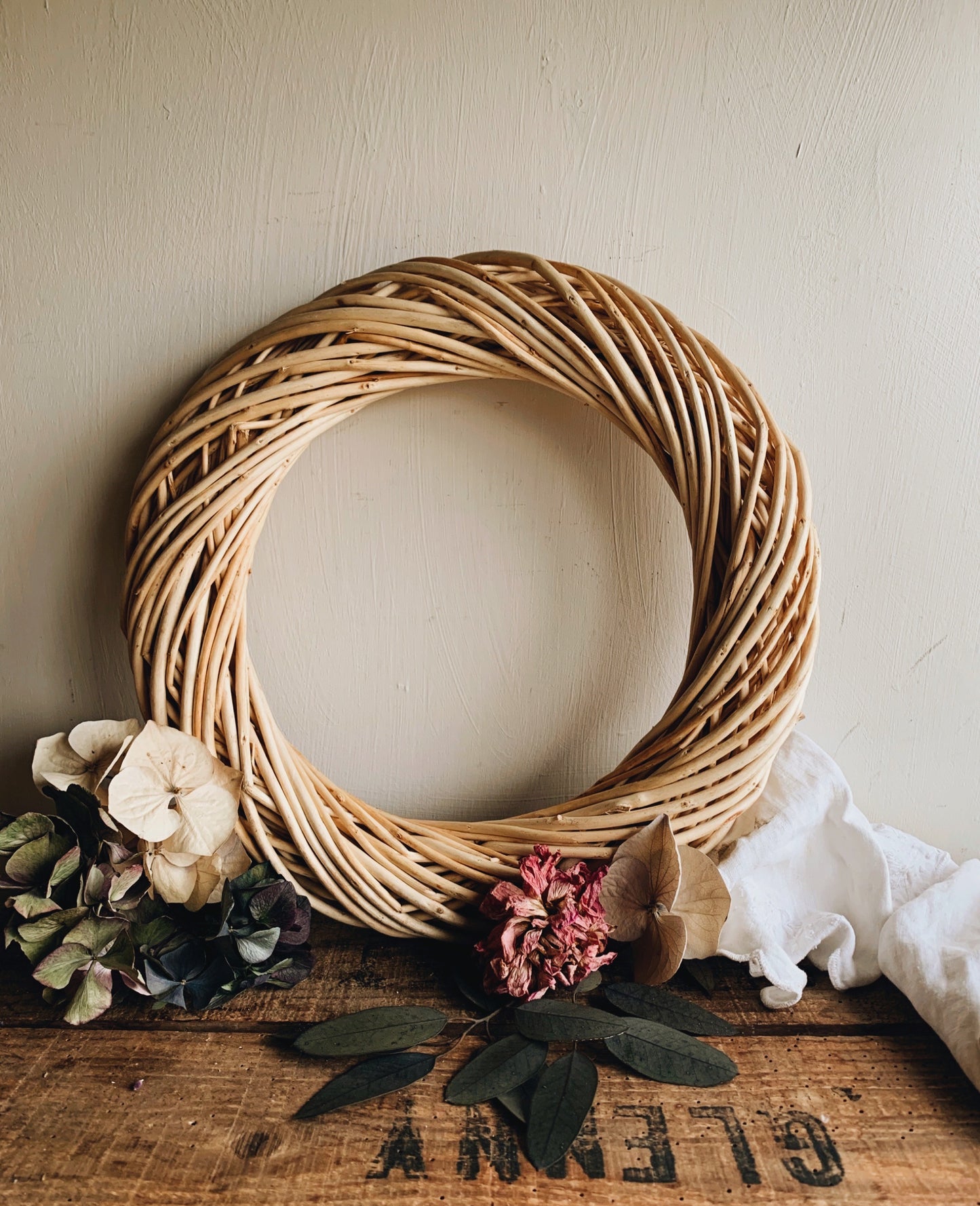 Rustic Wicker / Rattan Wreaths ~ two sizes available
