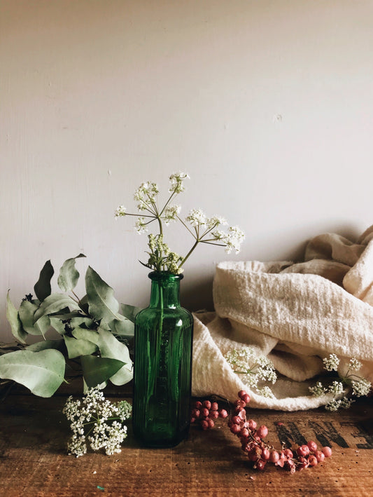 Antique Green Apothecary Bottle