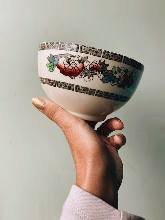 Vintage Floral Indian Tree Meakin (Johnson & Bro) Bowl