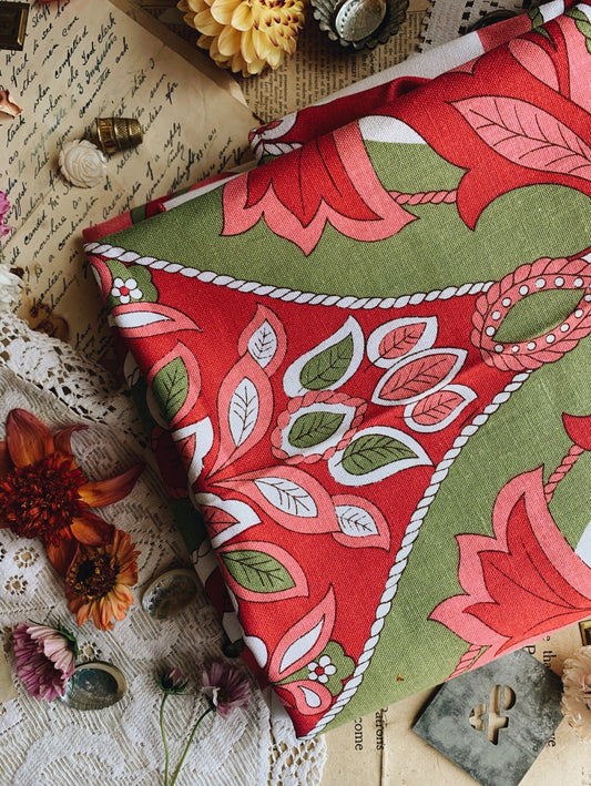 Retro Floral Large Fabric